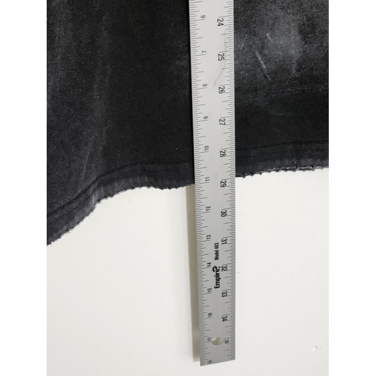 Valabasas Black Distressed Oversized T-Shirt Size Medium