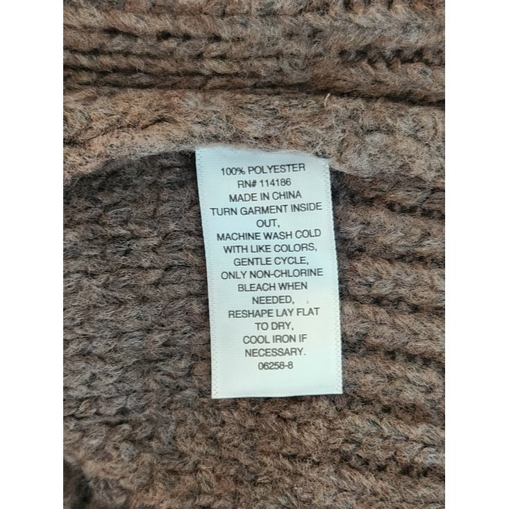 a.n.a Brown Cable Knit Fuzzy Sweater Size Large NWT