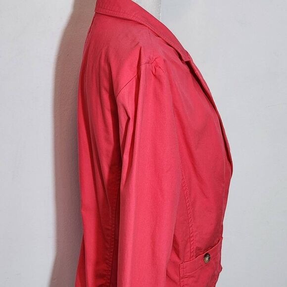 Liz Claiborne Coral Pink Blazer Size Large Petite Pink Blazer