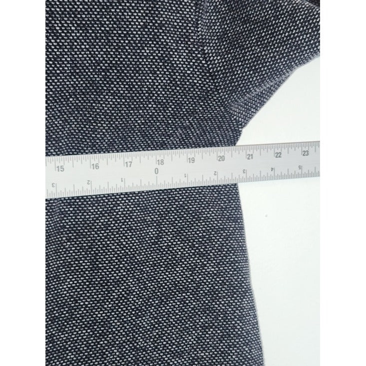 Croft & Barrow Black and Gray Textured Cropped Blazer Size Large