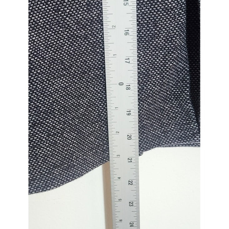 Croft & Barrow Black and Gray Textured Cropped Blazer Size Large