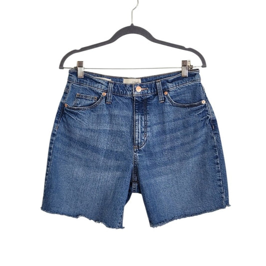 Universal Thread Vintage Bermuda Jean Shorts with Cut Off Hem Size 8