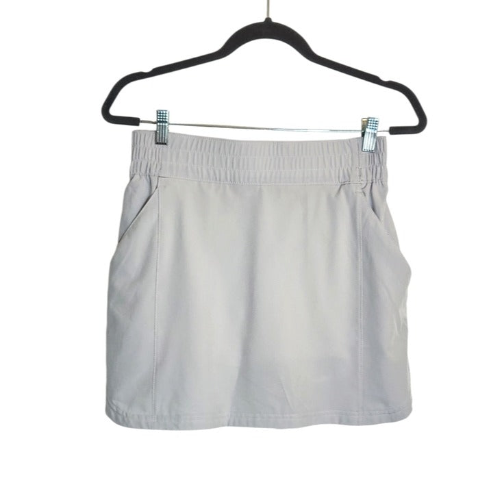 Columbia Light Gray Mini Performance Pull-On Skort Size Small