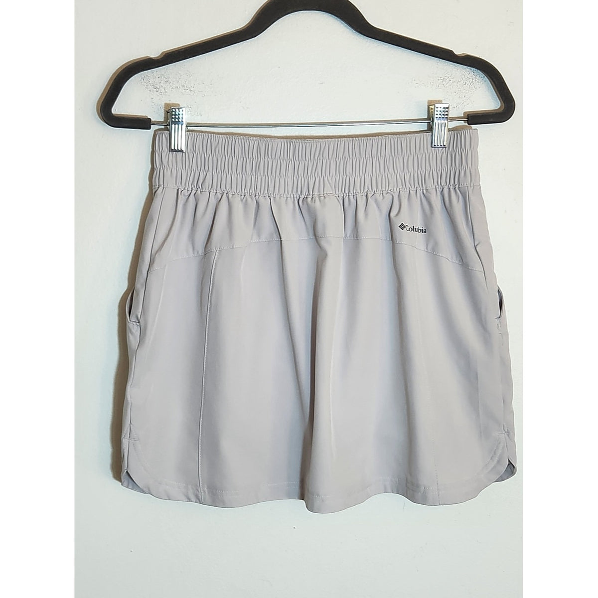Columbia Light Gray Mini Performance Pull-On Skort Size Small