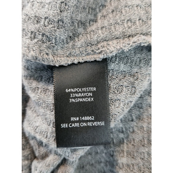 Torrid Gray Waffle Knit Long Sleeve Pullover Size 1X
