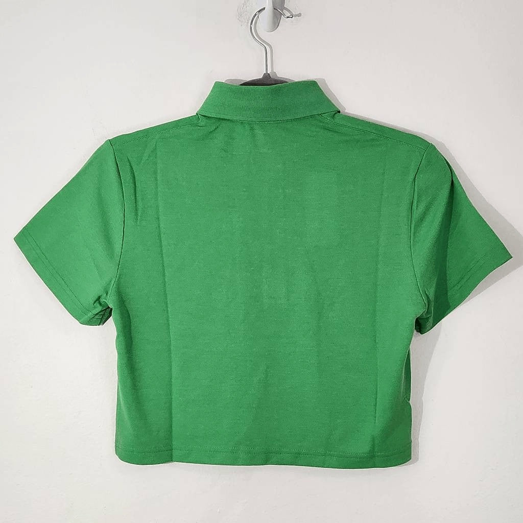 Outdoor Voices Green Cropped Polo NWT Size XXS Outdoor Voices Green Polo