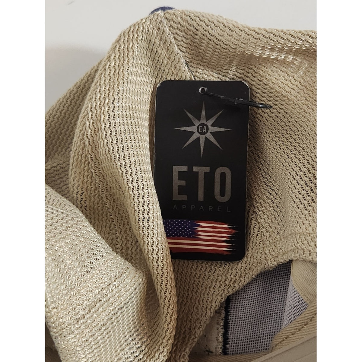 ETO Apparel Mile 0 Key West Blue Denim Look Trucker Hat Adjustable NWT