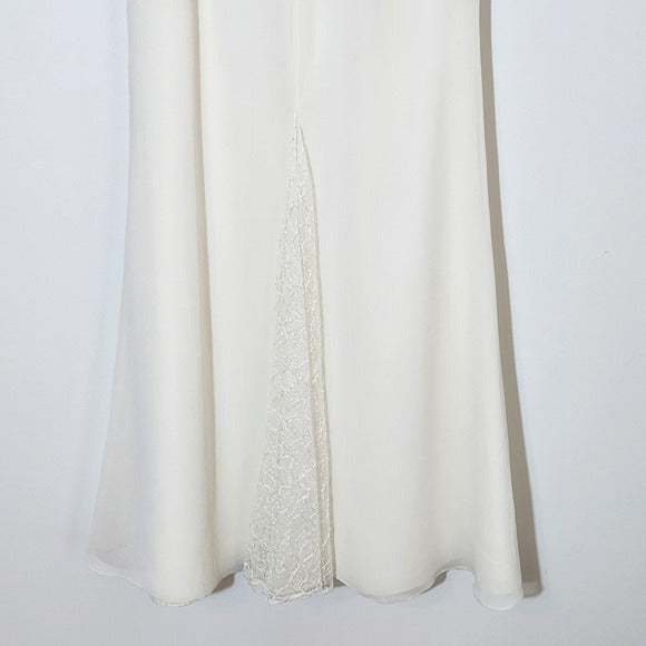 White by Vera Wang Ivory Strapless Formal Dress Size 4