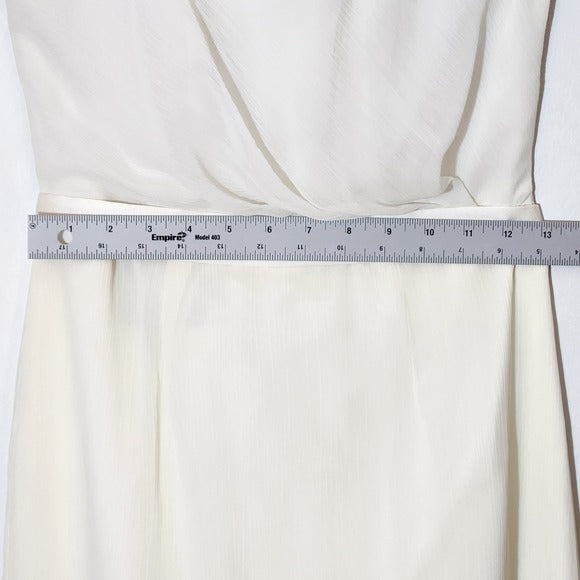 White by Vera Wang Ivory Strapless Formal Dress Size 4