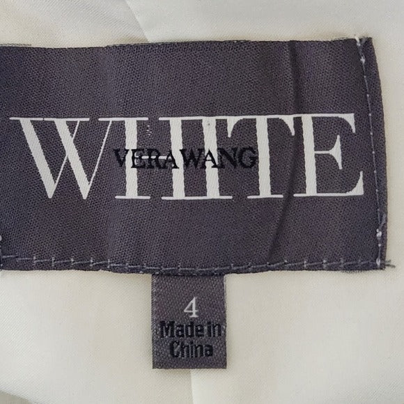 White by Vera Wang Ivory Strapless Formal Dress Size 4