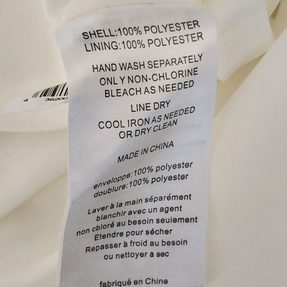 White by Vera Wang Ivory Strapless Formal Dress Size 4
