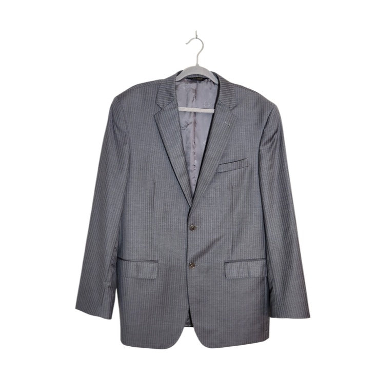 Jos. A. Bank Gray Stripe Wool Blazer Size 42L