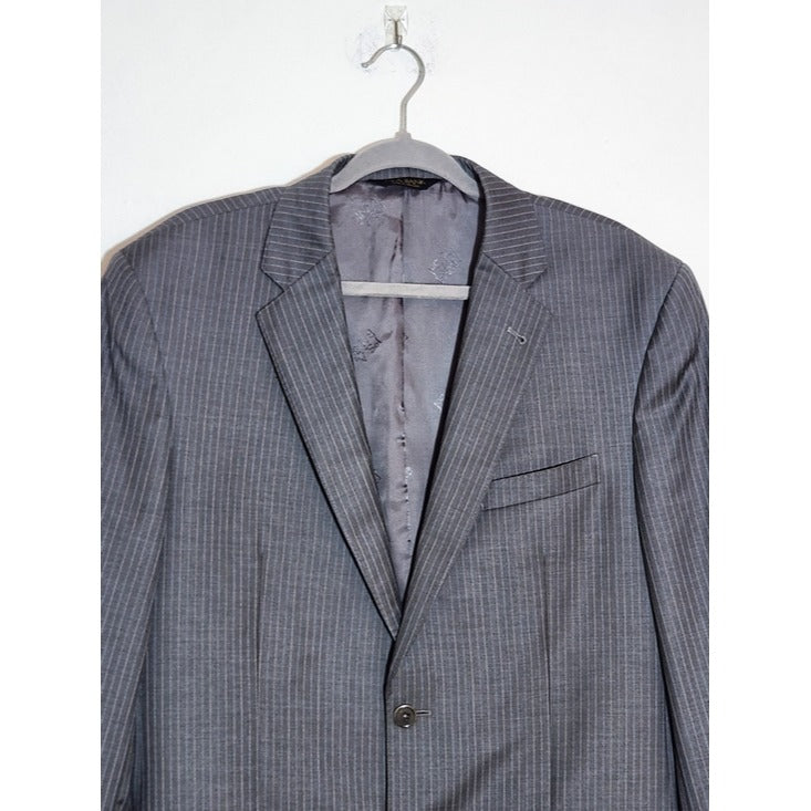 Jos. A. Bank Gray Stripe Wool Blazer Size 42L