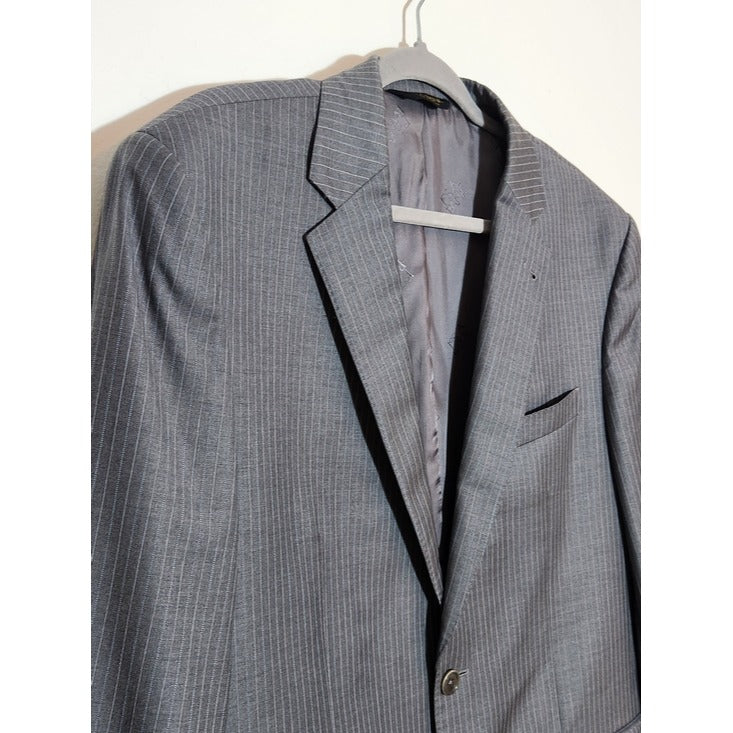 Jos. A. Bank Gray Stripe Wool Blazer Size 42L