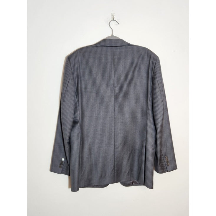 Jos. A. Bank Gray Stripe Wool Blazer Size 42L