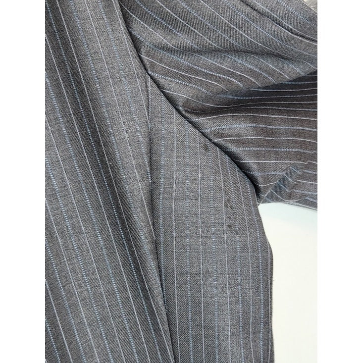 Jos. A. Bank Gray Stripe Wool Blazer Size 42L