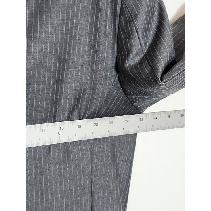 Jos. A. Bank Gray Stripe Wool Blazer Size 42L