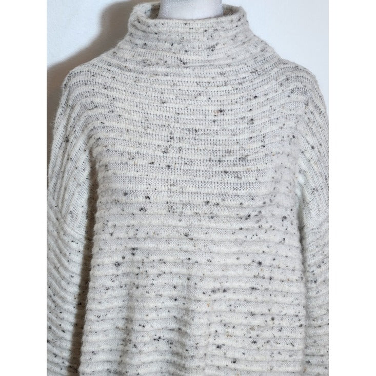 Madewell Speckled Cream Mock Neck Sweater Size Small