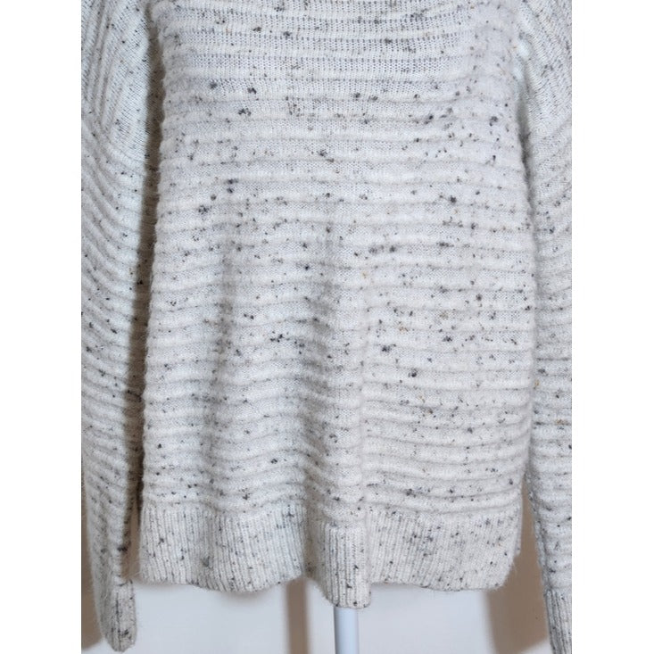 Madewell Speckled Cream Mock Neck Sweater Size Small