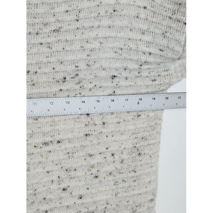 Madewell Speckled Cream Mock Neck Sweater Size Small