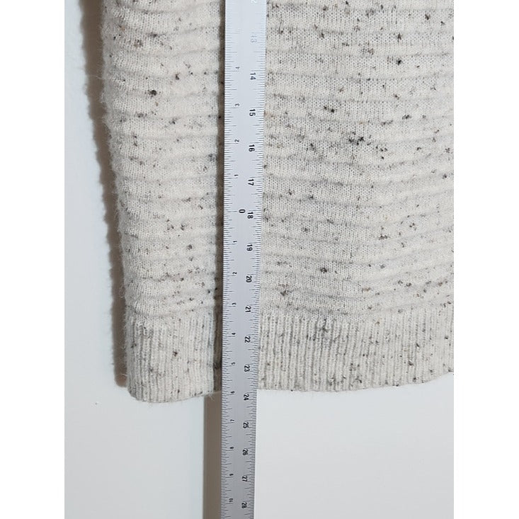 Madewell Speckled Cream Mock Neck Sweater Size Small