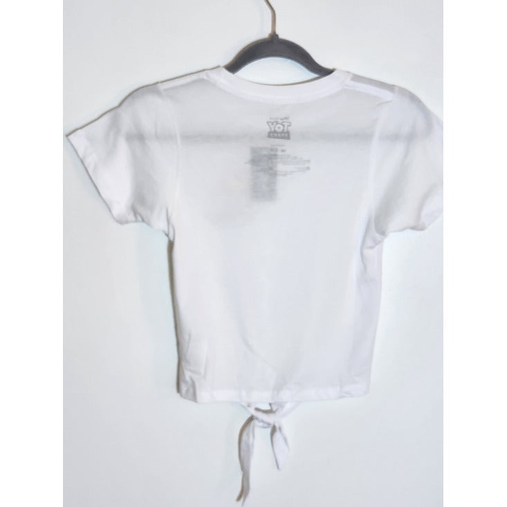 Toy Story Bo Peep White Tie Front Graphic Fitted Tee Size Small NWT