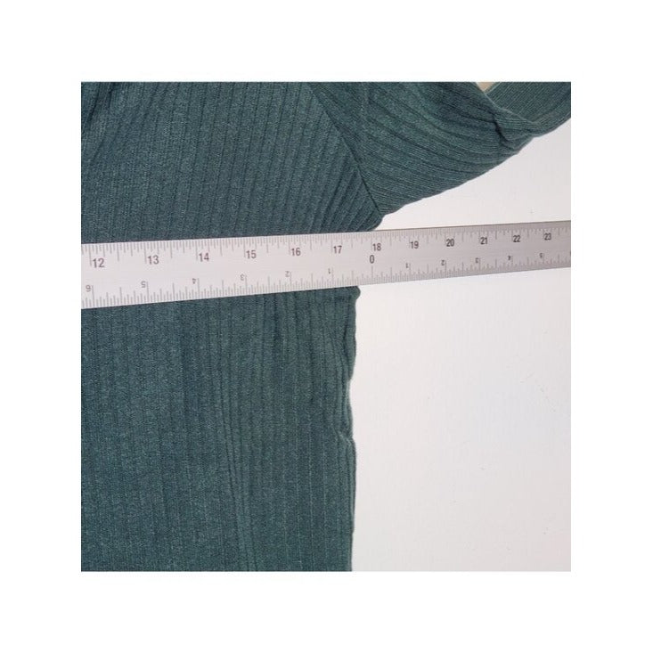 Lulus Forest Green Ribbed Knit Cropped Top Size XS NWT
