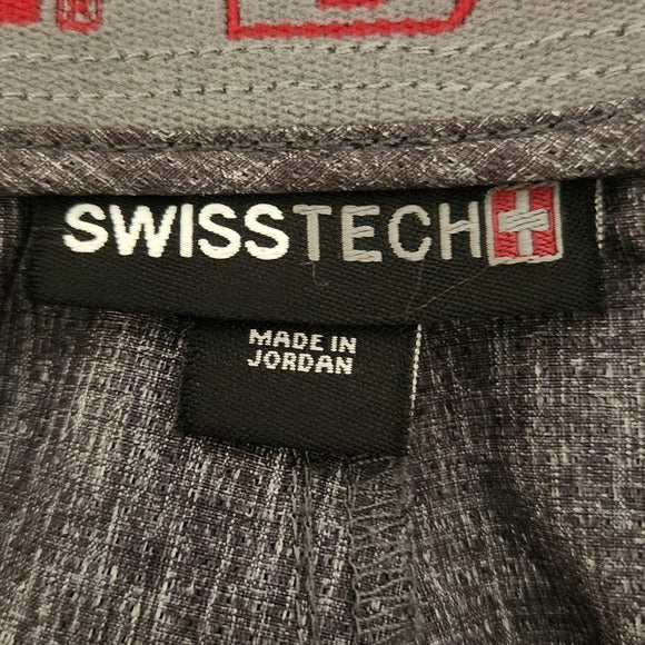 Swiss Tech Men's Gray Shorts Size 42 Mens Gray Performance Shorts