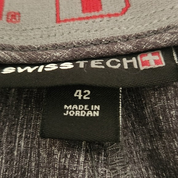 Swiss Tech Men's Gray Shorts Size 42 Mens Gray Performance Shorts