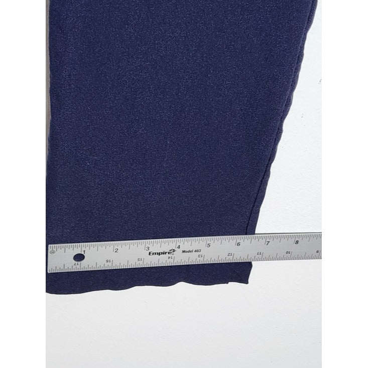 Chico's Navy Straight Leg Pull-On Ankle Pants Size 10