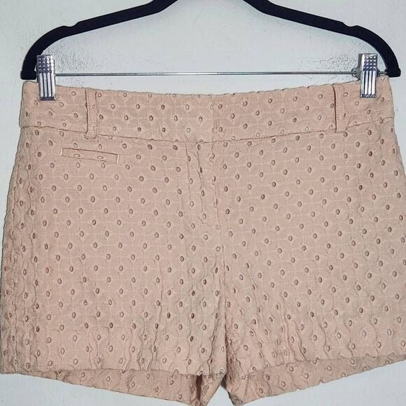 Loft Blush Pink Eyelet Lace Shorts Size 4