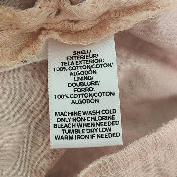 Loft Blush Pink Eyelet Lace Shorts Size 4