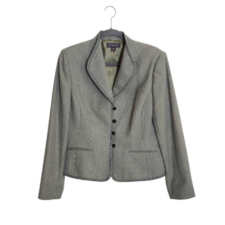 Liz Claiborne Navy and Green Blazer Size 12 NWT