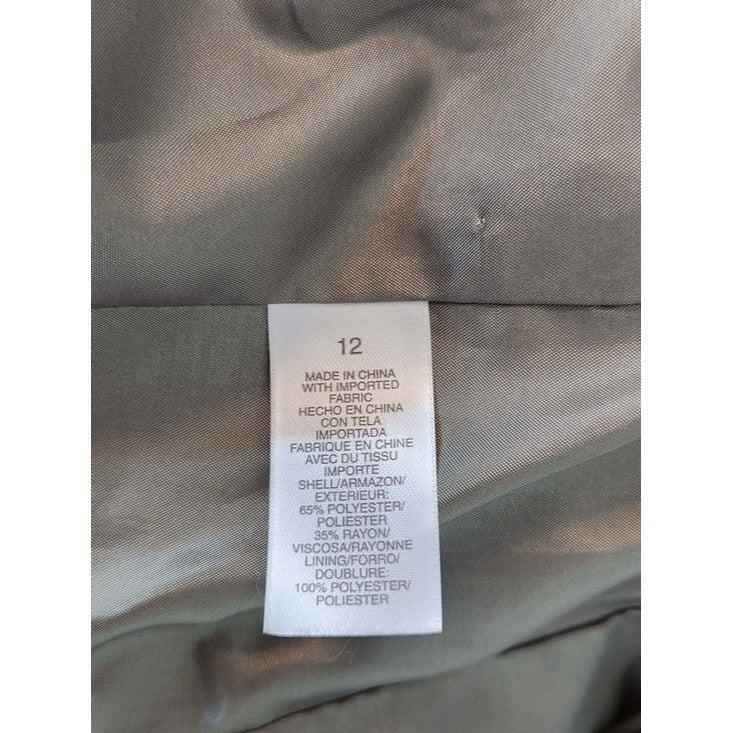 Liz Claiborne Navy and Green Blazer Size 12 NWT
