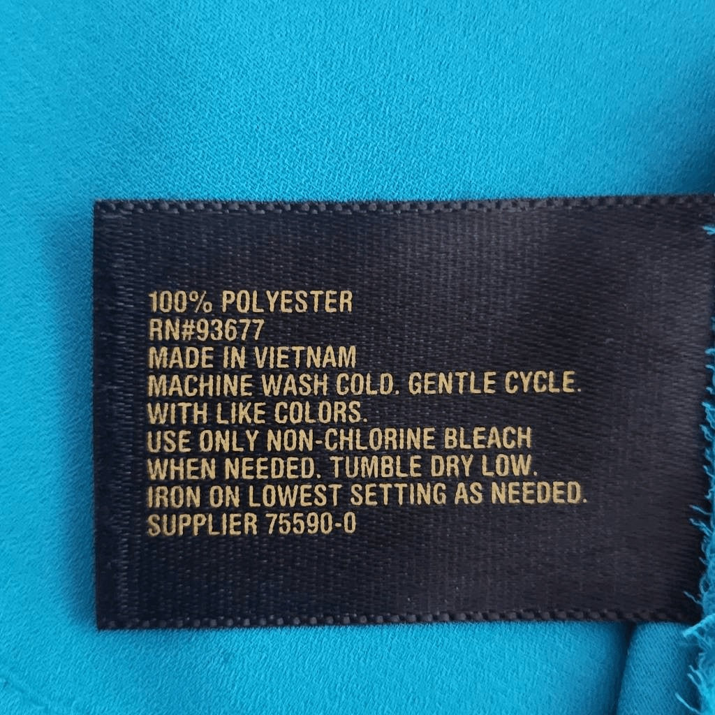 Worthington Turquoise Blue Blouse NWT Size 0X Blue Flowy Blouse