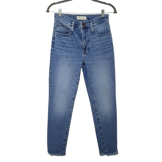 Madewell Women's High-Rise Jeans with Cut-Off Hems Size 25 Petite