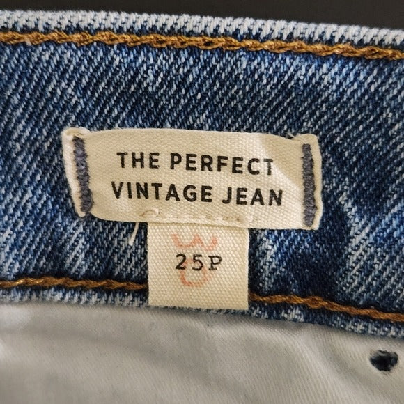 Madewell Women's High-Rise Jeans with Cut-Off Hems Size 25 Petite