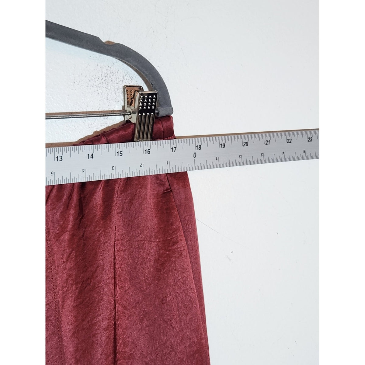 Madewell Burgundy Crinkle Satin Pull-On Drawstring Pants Size Large NWT