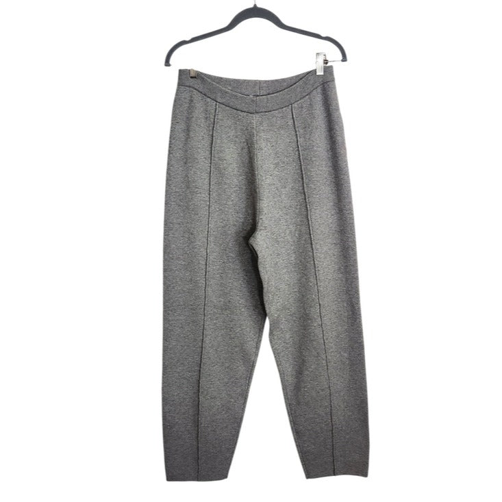 JustFab Gray Sweater Knit Pull-On Pants NWT Size Large