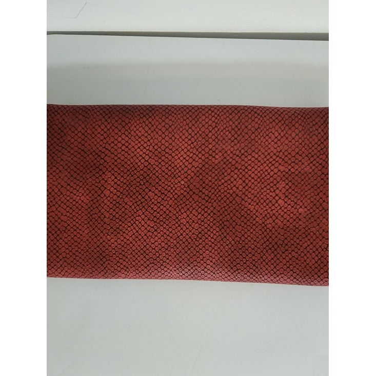 Urban Expressions Red Faux Snakeskin Embossed Clutch