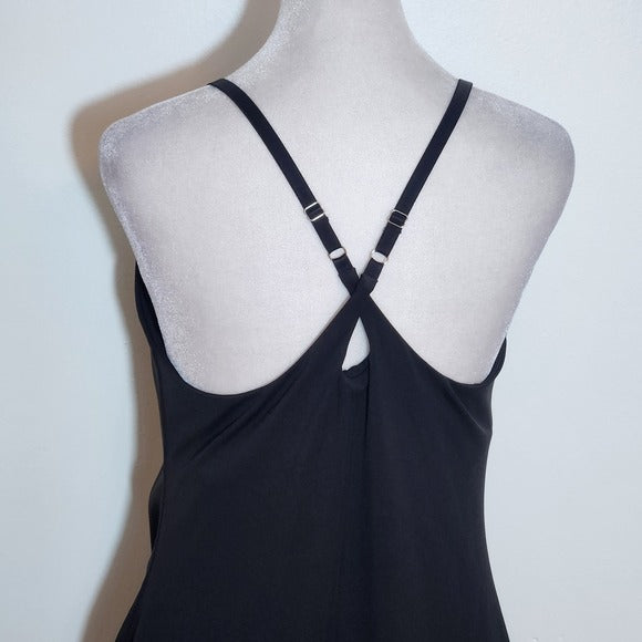 Healthy Yoga Black Tennis Dress Size Large NWT