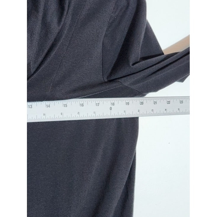 Anybody Black Cowl Neck Top with Hem Tie Size Medium