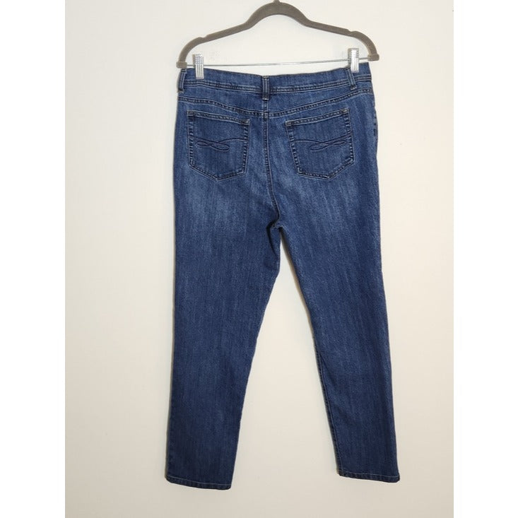 Style & Co Medium Wash Slim Leg Jeans Size 14 Petite