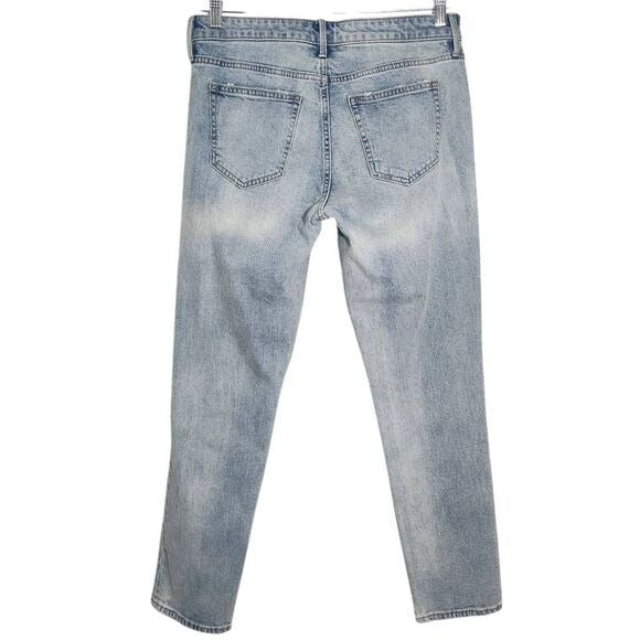 Gap Distressed Girlfriend Straight Ankle Jeans Size 29