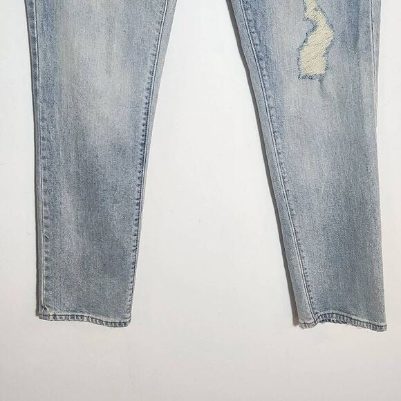 Gap Distressed Girlfriend Straight Ankle Jeans Size 29