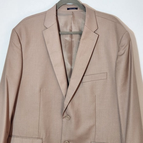 Studio Ferara Mens Khaki Sport Coat Size 46S NWT
