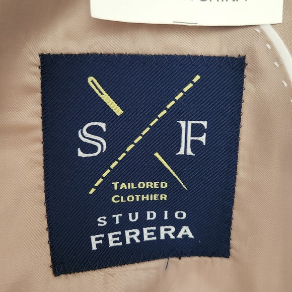 Studio Ferara Mens Khaki Sport Coat Size 46S NWT