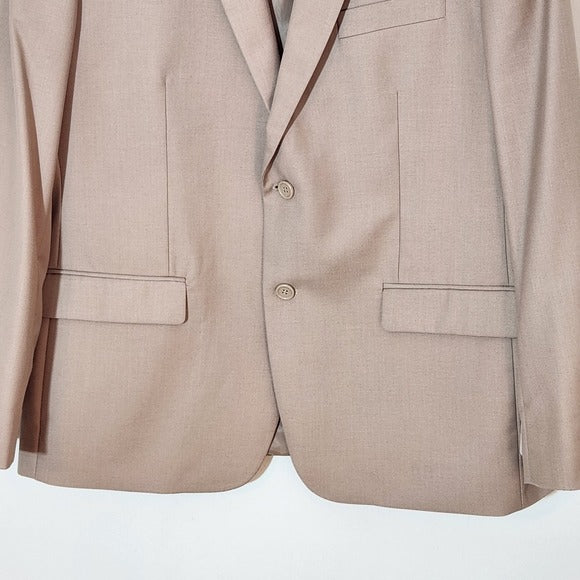 Studio Ferara Mens Khaki Sport Coat Size 46S NWT