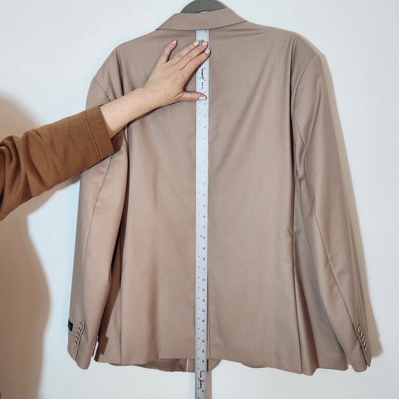 Studio Ferara Mens Khaki Sport Coat Size 46S NWT