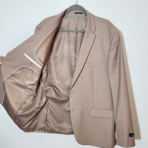 Studio Ferara Mens Khaki Sport Coat Size 46S NWT